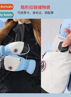 Winter ski gloves men and women padded warm gloves outdoor r