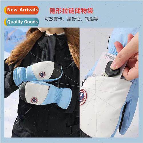 Winter ski gloves men and women padded warm gloves outdoor r