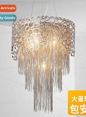 American tassel chandelier creative art restaurant bedroom l