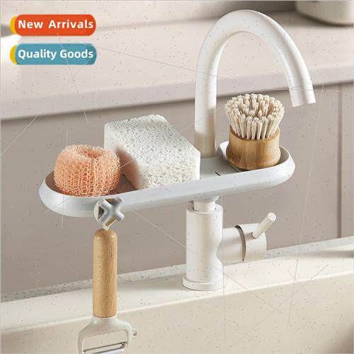 New faucet snap-on shelves kchen organizer sponge holder soa