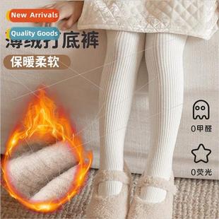 thin velvet childrens Autumn girls winter pantyhose bott and