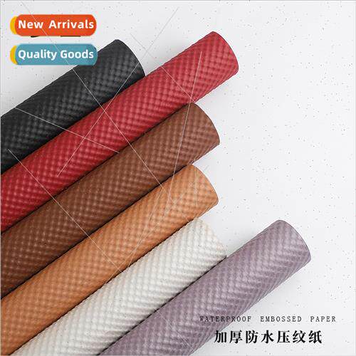 Korean embossed art paper waterproof embossed paper floral f