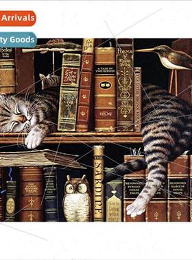 New small hand-applied diamond decorative wall art bookshelf