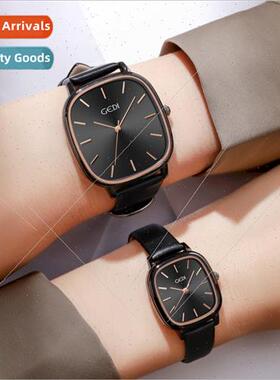 Couple  retro lerary INS simple waterproof ladies Korean ova