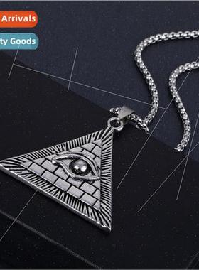 Triangle pendant ndy men vintage devil eye necklace Europe s
