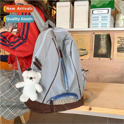 Schoolbag Capacy mple Backpack 2024 New Casual Shoulder Bag