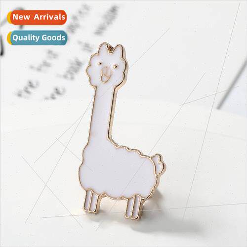 Japan Korea ice-cream alpaca fish bone brooch alloy cartoon