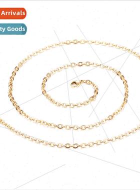 Stainless Steel Jewelry Gold-Plated Tanium Couple Chain O Ne