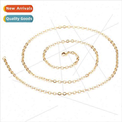 Stainless Steel Jewelry Gold-Plated Tanium Couple Chain O Ne