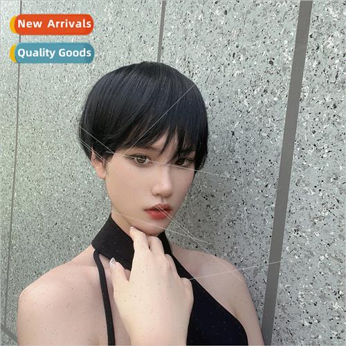Wigs 适用men women short broken hair Qi bangs fluffy chemica