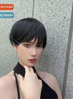 Wigs 适用men women short broken hair Qi bangs fluffy chemica