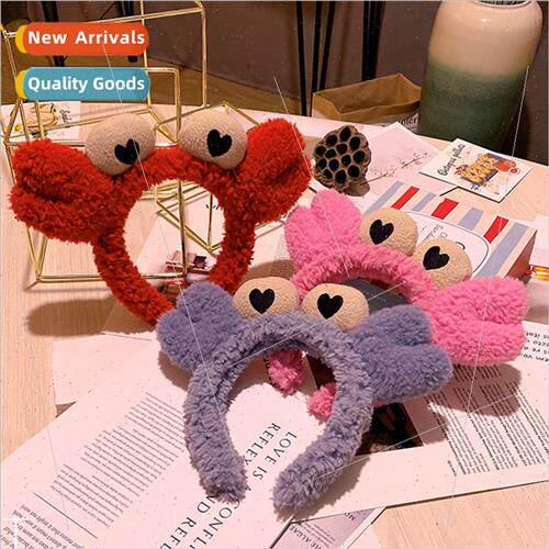 Wash face hair bands female Korean cute ltle crab cartoon he