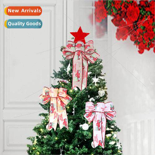 New Christmas bow ornaments multi-color multi-scene applicab