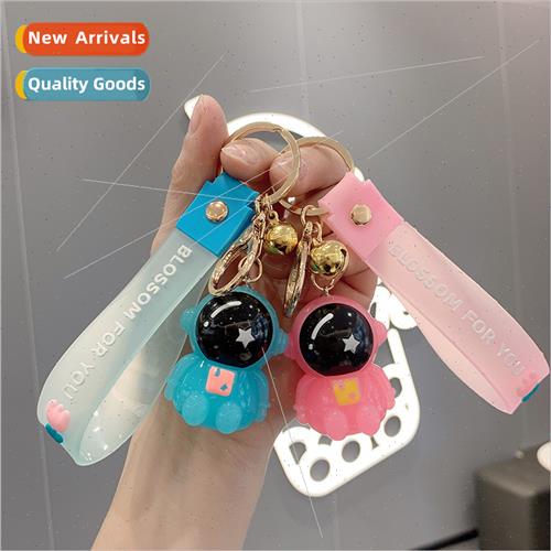 ght-up spaceman key chain creative acrylic key pendant doll