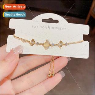 Stone Eye Ginkgo Biloba che Fashion Bracelet Cat