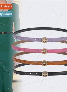 Women belt fashion thin belt sense niche jeans su black simp