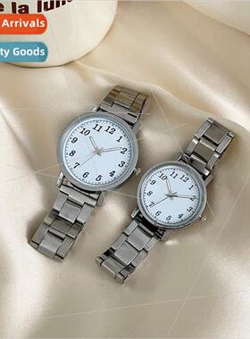 New lvpai brfashion size couple watches steel belt quartz wr