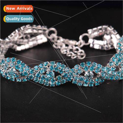 Korea Full Diamond Crystal Bracelet Flash Diamond Geometric