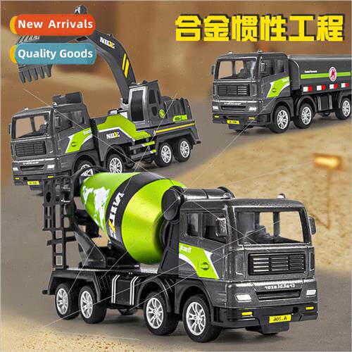 Mixer truck inertia children excavator dump truck alloy cran