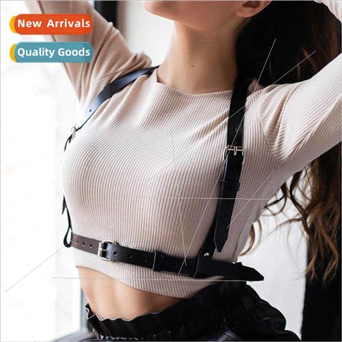 Punk girdle belly waist beauty back bra strap suspenders fas