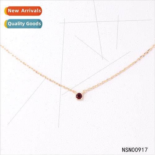 Birthstone Moon lver Zirconia Necklace Europe Fresh Necklace