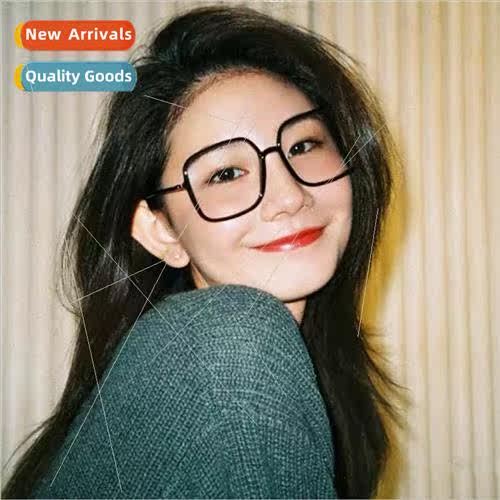 2020 new large frame transparent powder anti-blue light glas