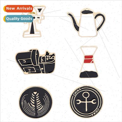 Europe popular retro Palace Fan coffee cup leisure fun metal