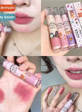 Bear Paradise Milk Tea p Mud High-Value Velvet Mist Peach Pi