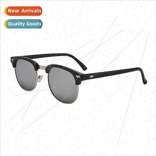 3016 Polarized Sunglasses Half Frame Rice Nail Polarized Sun
