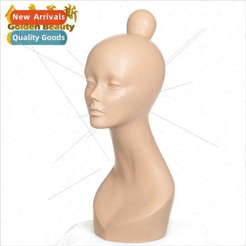 Upper body dummy head wig display stand ponytail head ponyta
