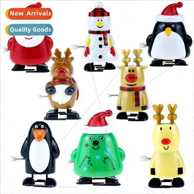 Children toys jumping clockwork santa claus elk snowman chri