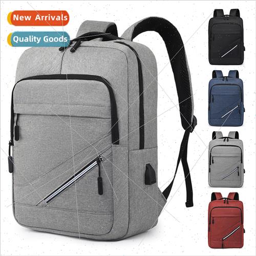 Computer bag new large-capacy multi-function usb shoulder ba