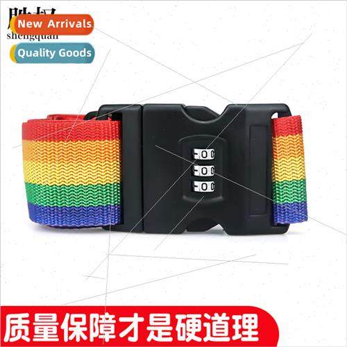 Buckle webbing 3-dig combination lock sucase packing tape re