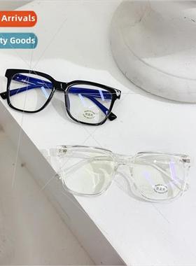 large frame square vegan anti-blue light glasses female hund