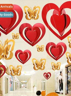 Tanabata 520 Valentine Day love pendant pentagram butterfly