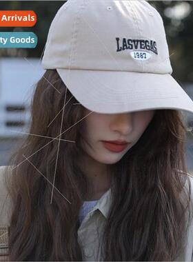 Hat female spring fall big head circumference American embro