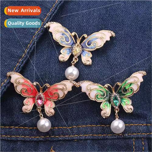 Europe Uned States new fashion butterfly brooch alloy diamon