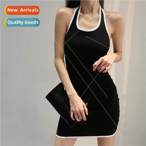 east Asian women summer sexy bottoming halter dress women in
