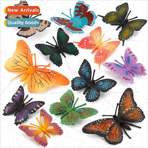 mulation colorful butterfly model soft plastic decoration in