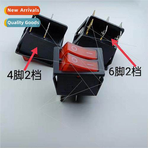KCD6 Power Swch Cross Plate Pushbutton x Legs Two Posions Fo
