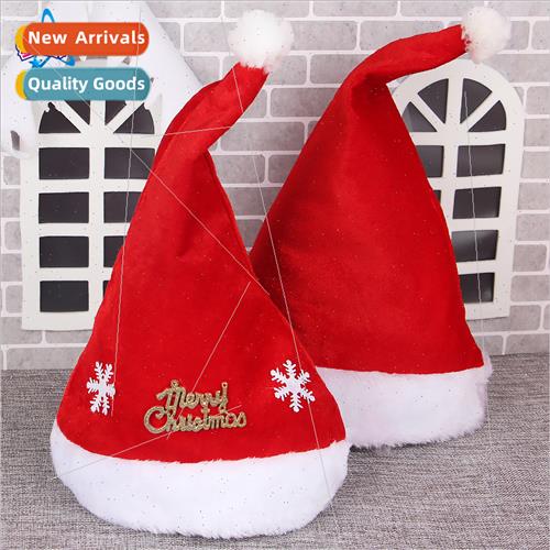 Christmas Plush Christmas Hat Adult Children Hat Dress Up He-封面