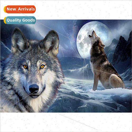 New handmade sticker full diamond living room art animal lan