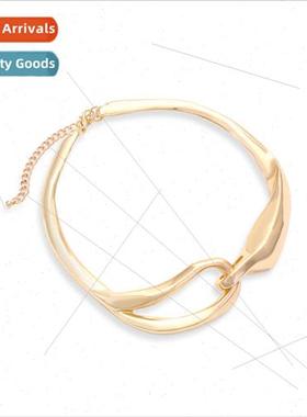 ZA personaly simple heavy metal collar necklace fashion ligh