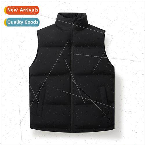 Duck down vest men fall winter thickened warm jacket shoulde