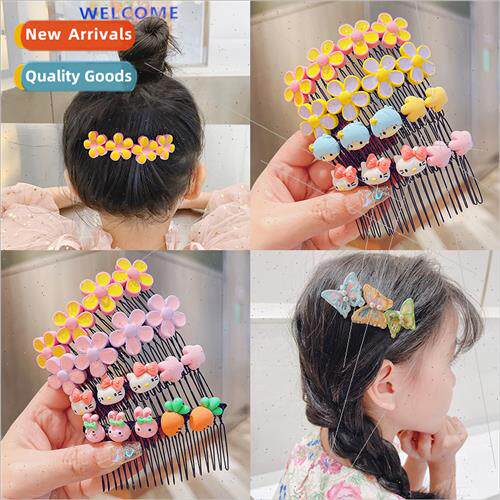 Children broken hair artifacts hair comb insert comb back he
