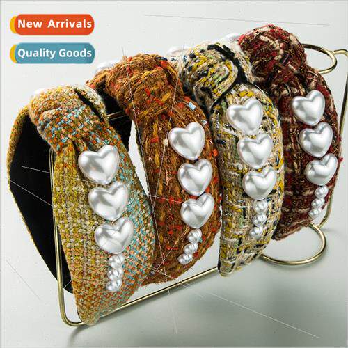 Europe fashion fabric hair bands retro inlaid multi-layer lo