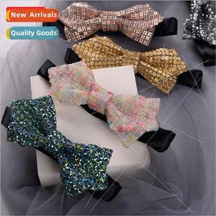 bow tie stage full perm tide diamond fashion Shiny nightclub