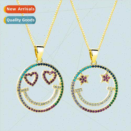 Europe fashion copper gold-plated micro-set colored zirconia