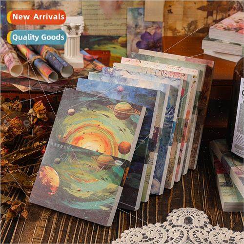 Kakugo Misty Summer Material Paper Vintage Flower Handbook D