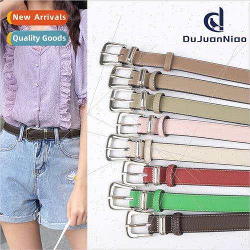 lychee grain leather ladies belt belt jeans casual pants wid